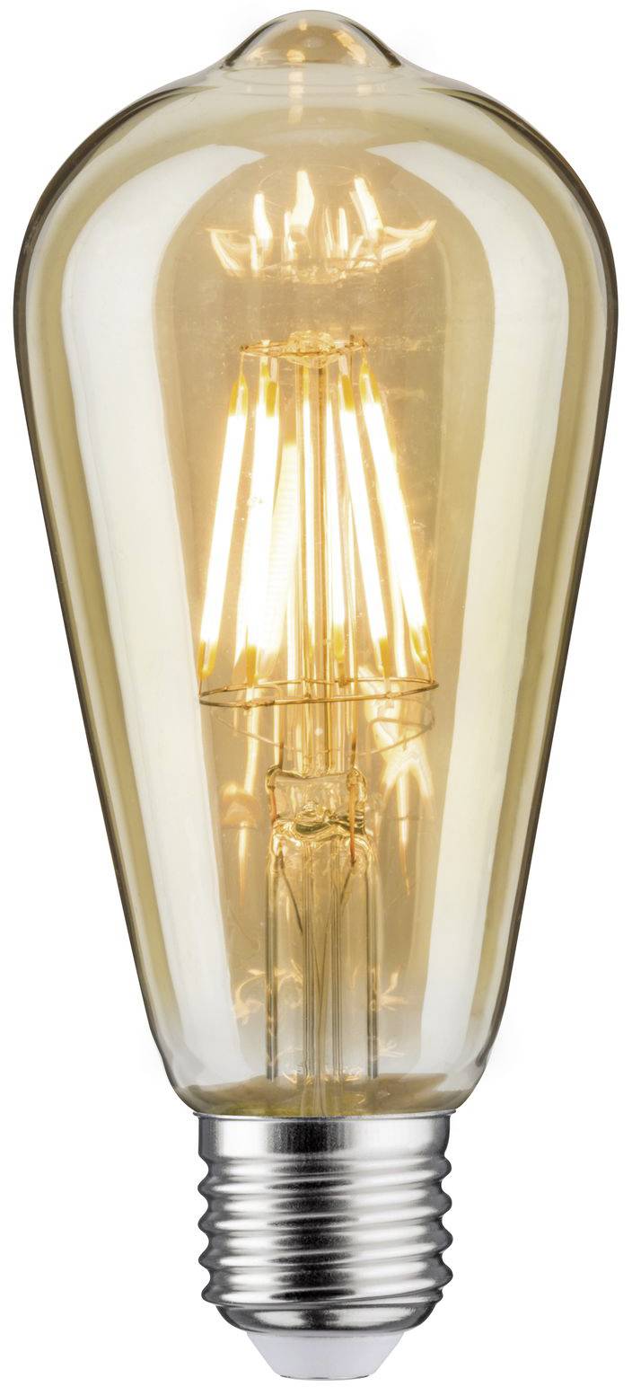 Paulmann 28523 LED E27 Spezialform 6W = 42W Gold (Ø x H) 64mm x 145mm 1St.
