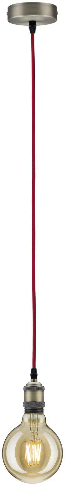 Paulmann Eldar 50386 Deckenleuchte LED E27 Rot, Nickel (gebürstet)