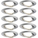 Paulmann 93399 LED-Einbauleuchte LED GU10 Eisen (gebürstet) Paulmann 93399 LED-Einbauleuchte LED GU10 Eisen (gebürstet)
