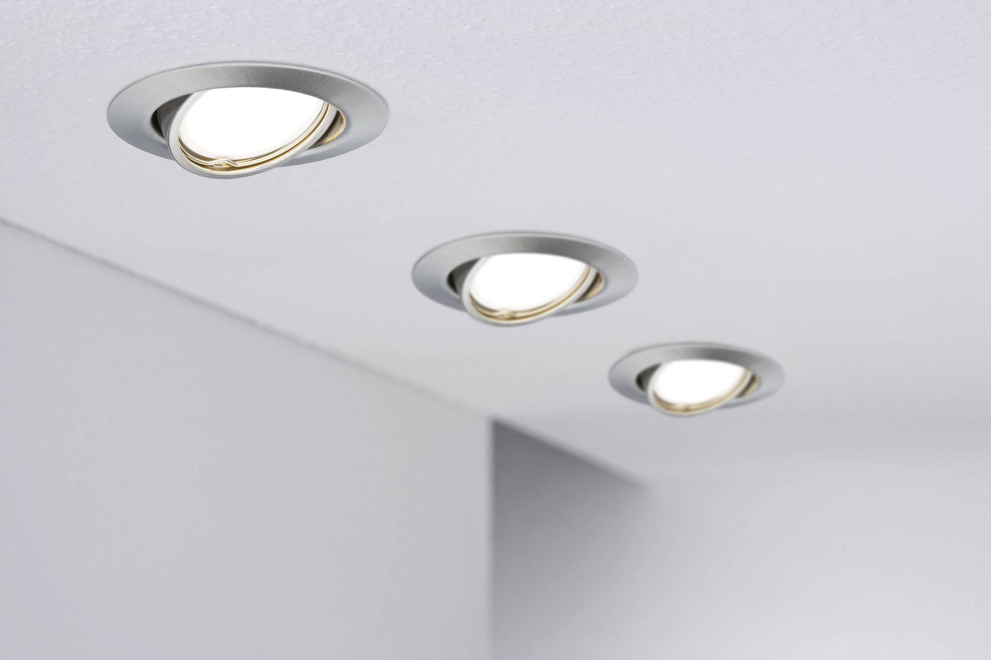 Paulmann 93399 LED-Einbauleuchte LED GU10 Eisen (gebürstet)