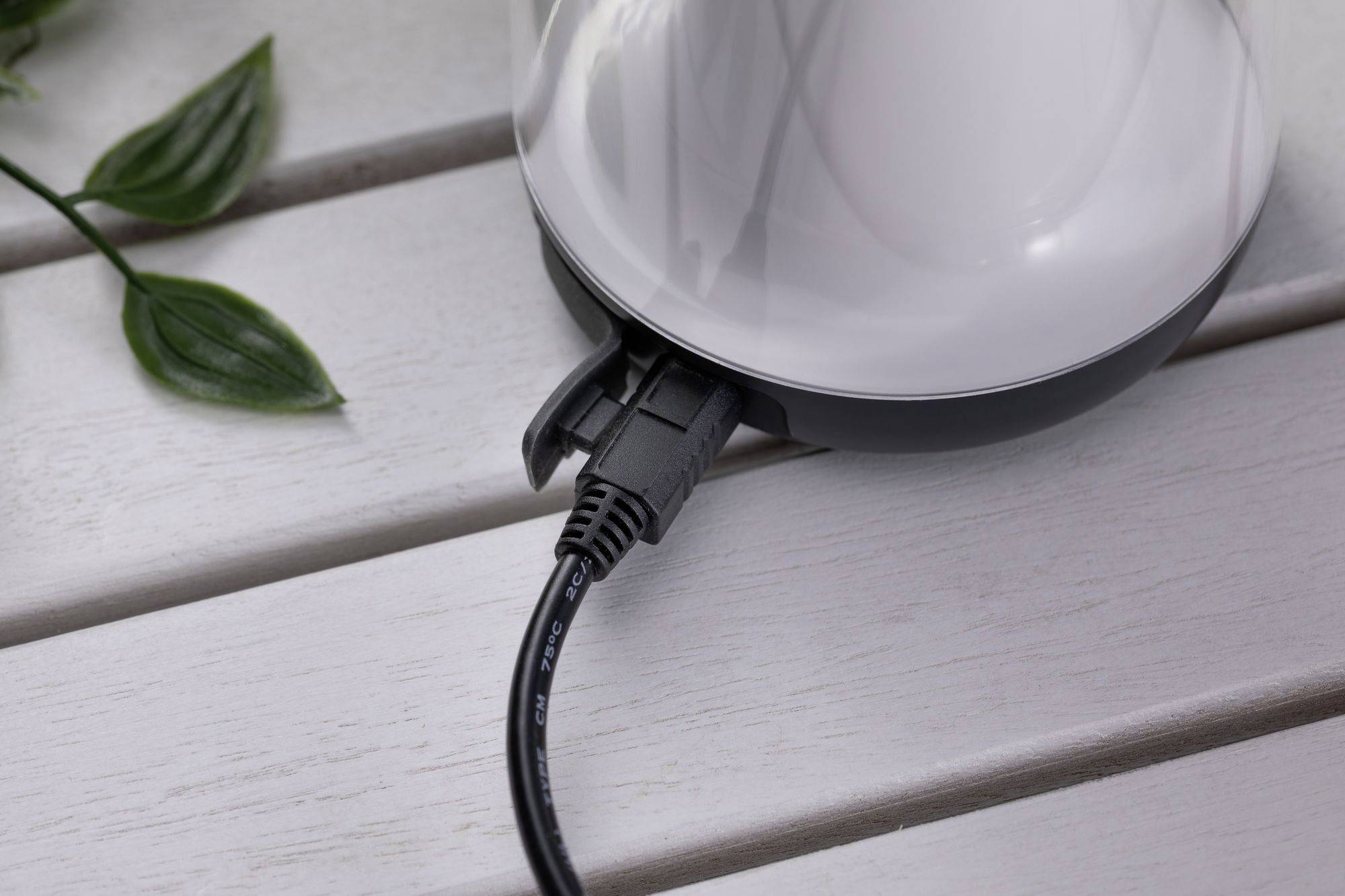 Paulmann 94267 LED-Außentischlampe 1.3W Warmweiß Transparent, Anthrazit