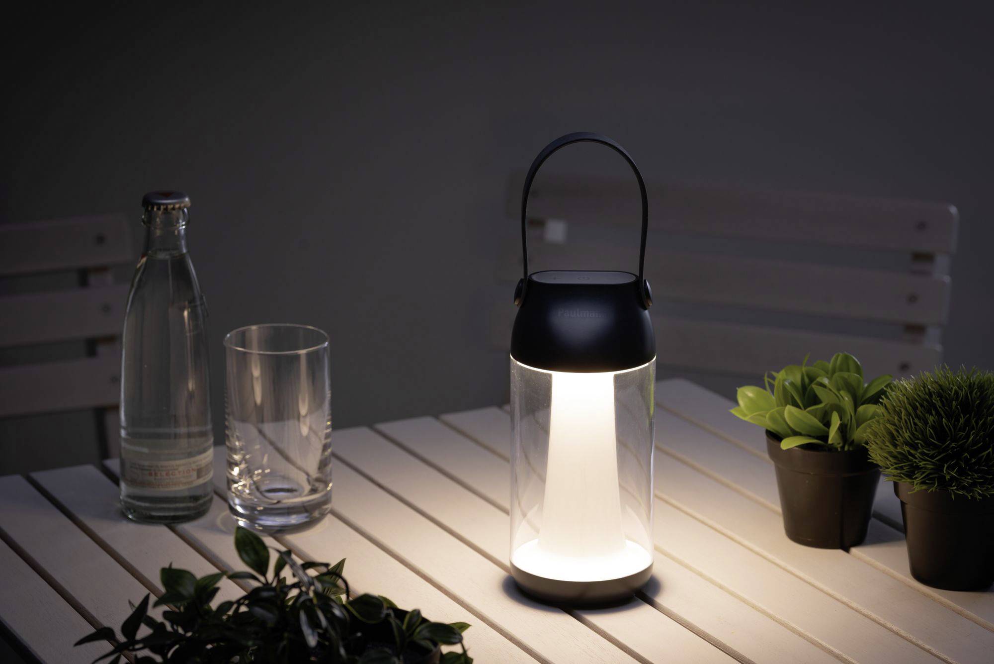 Paulmann 94267 LED-Außentischlampe 1.3W Warmweiß Transparent, Anthrazit