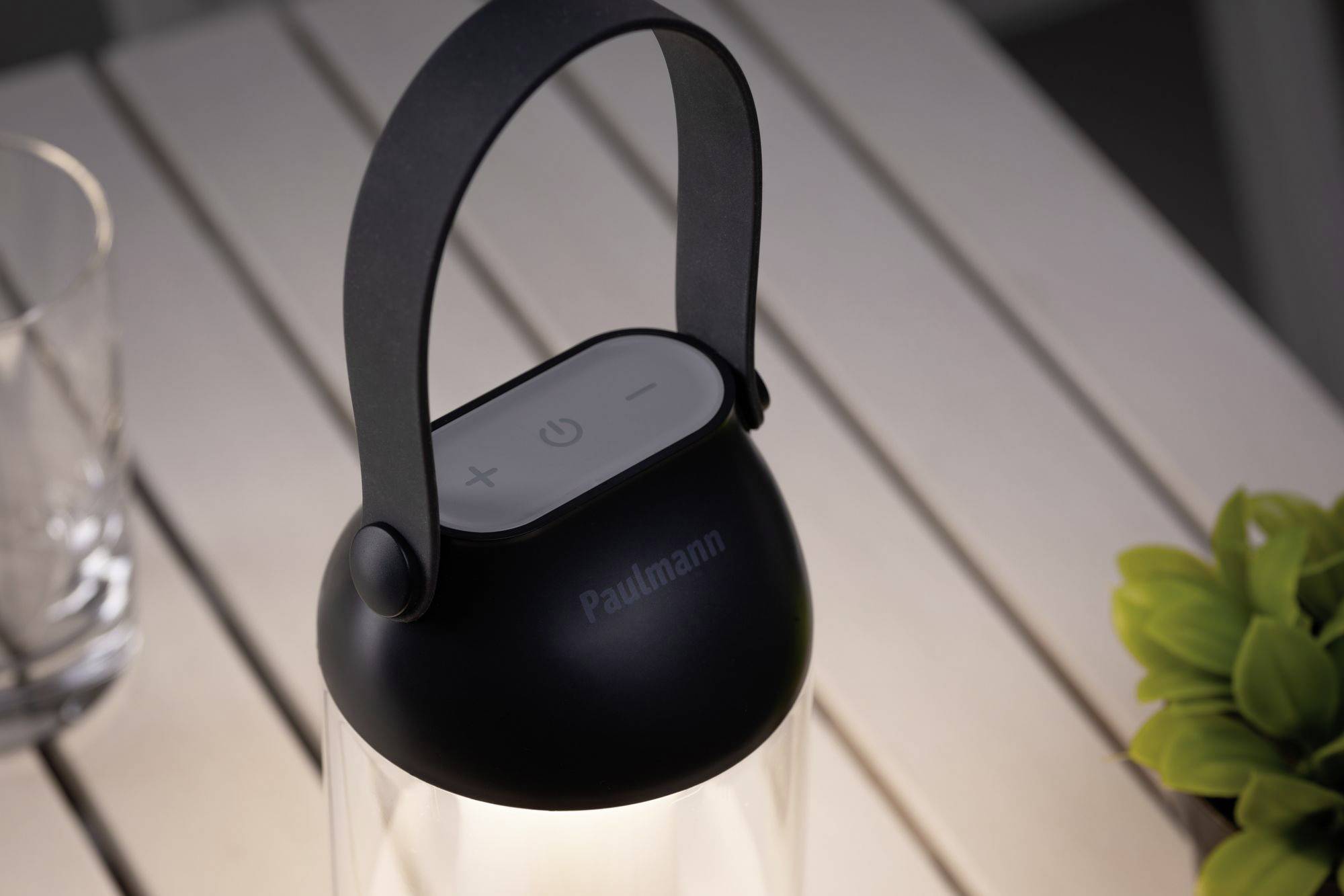 Paulmann 94267 LED-Außentischlampe 1.3W Warmweiß Transparent, Anthrazit