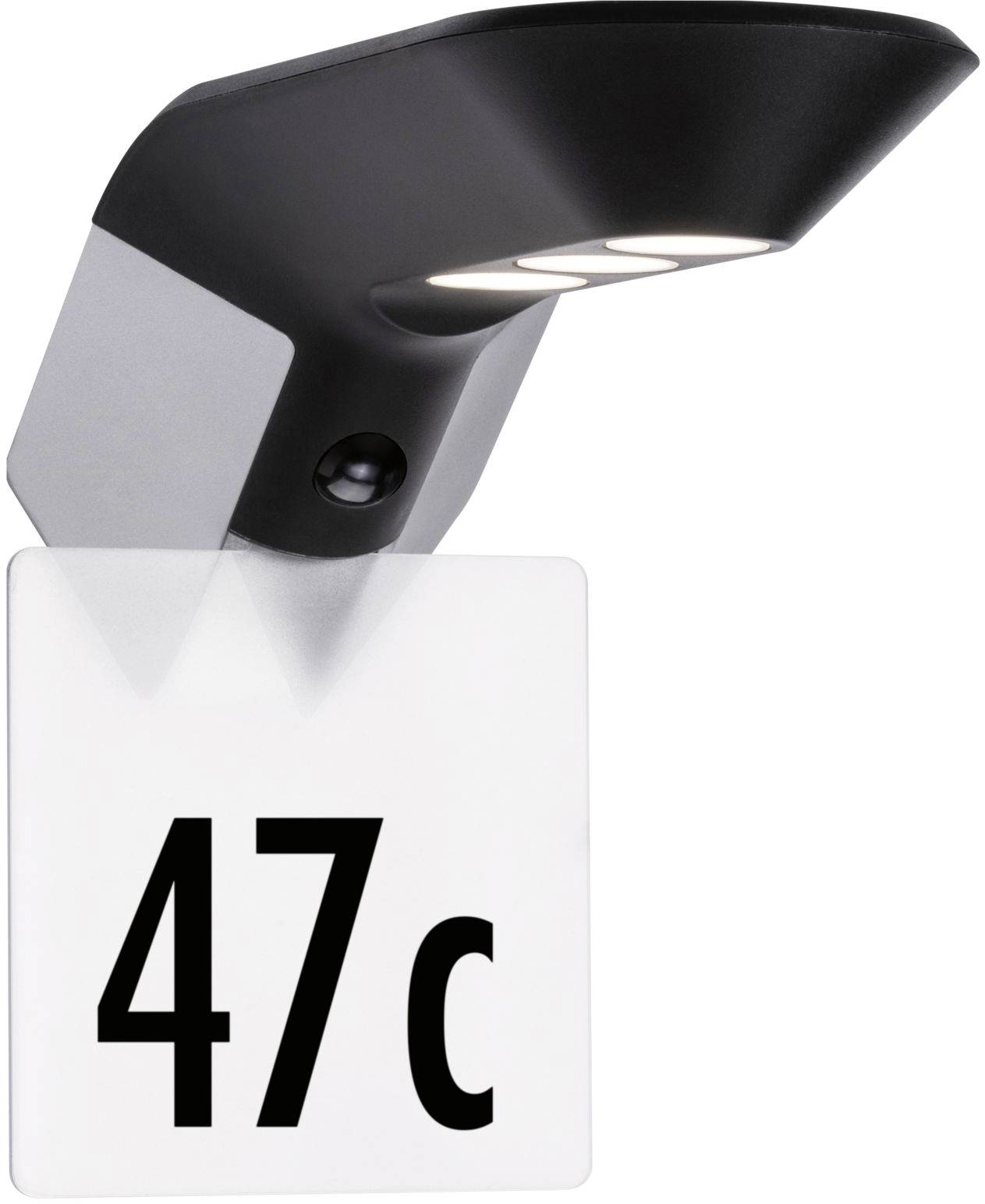 Paulmann 94279 Solar-Wandlampe 1W Warmweiß Anthrazit