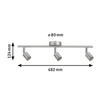 Paulmann Spotlight Carolina 66745 Wandleuchte GU10 LED Nickel (matt) Paulmann Spotlight Carolina 66745 Wandleuchte GU10 LED Nickel (matt)