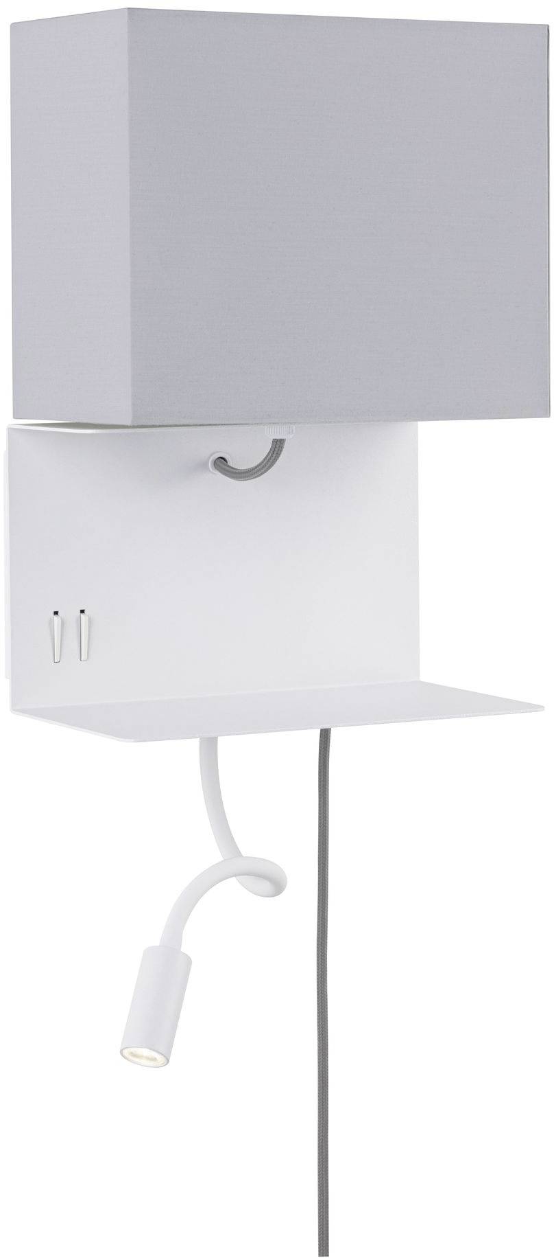 Paulmann Merani 78913 LED-Wandleuchte E27 2.5W LED Grau, Weiß