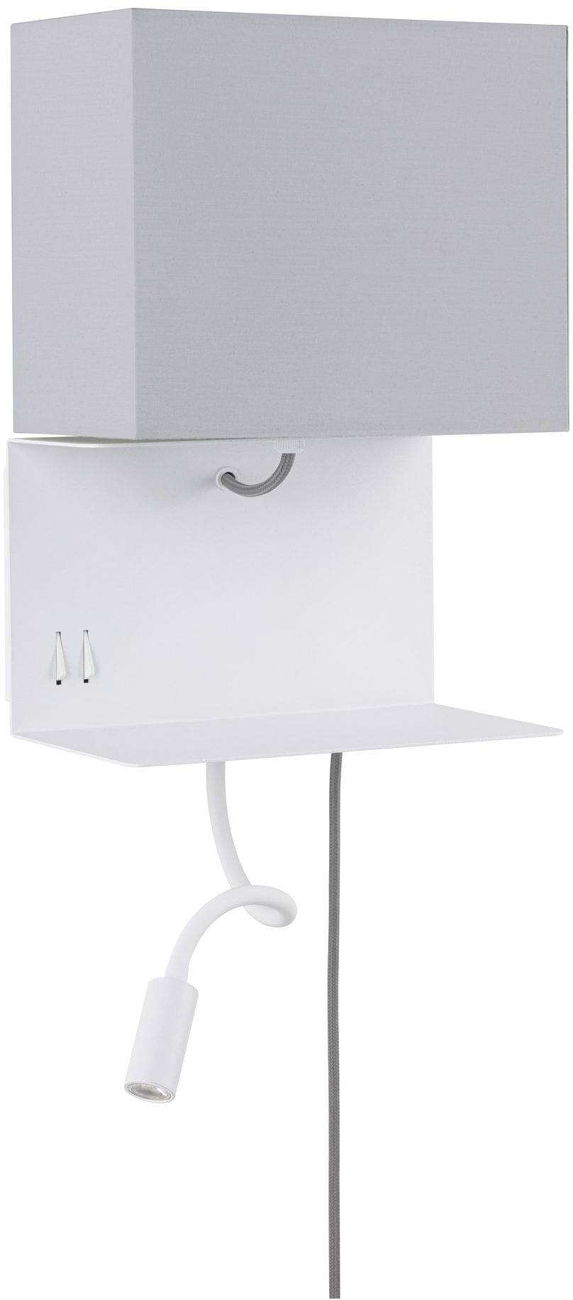 Paulmann Merani 78913 LED-Wandleuchte E27 2.5W LED Grau, Weiß