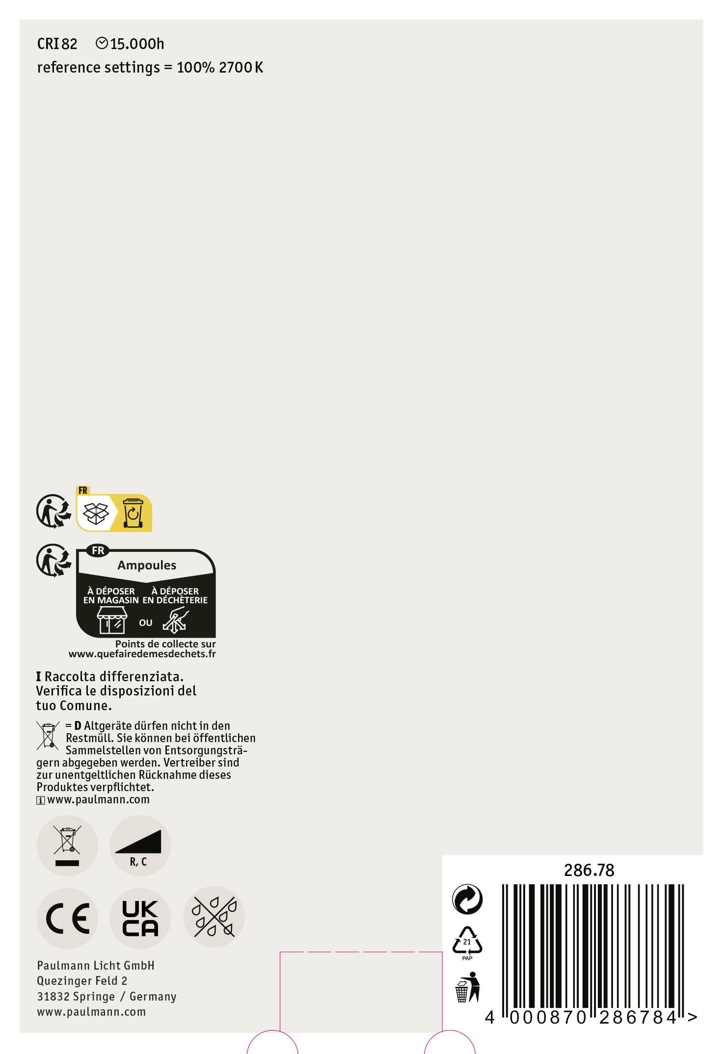 Paulmann 28678 LED EEK F (A - G) E27 Globeform 6.5W = 48W Warmweiß (Ø x H) 125mm x 174mm 1St.