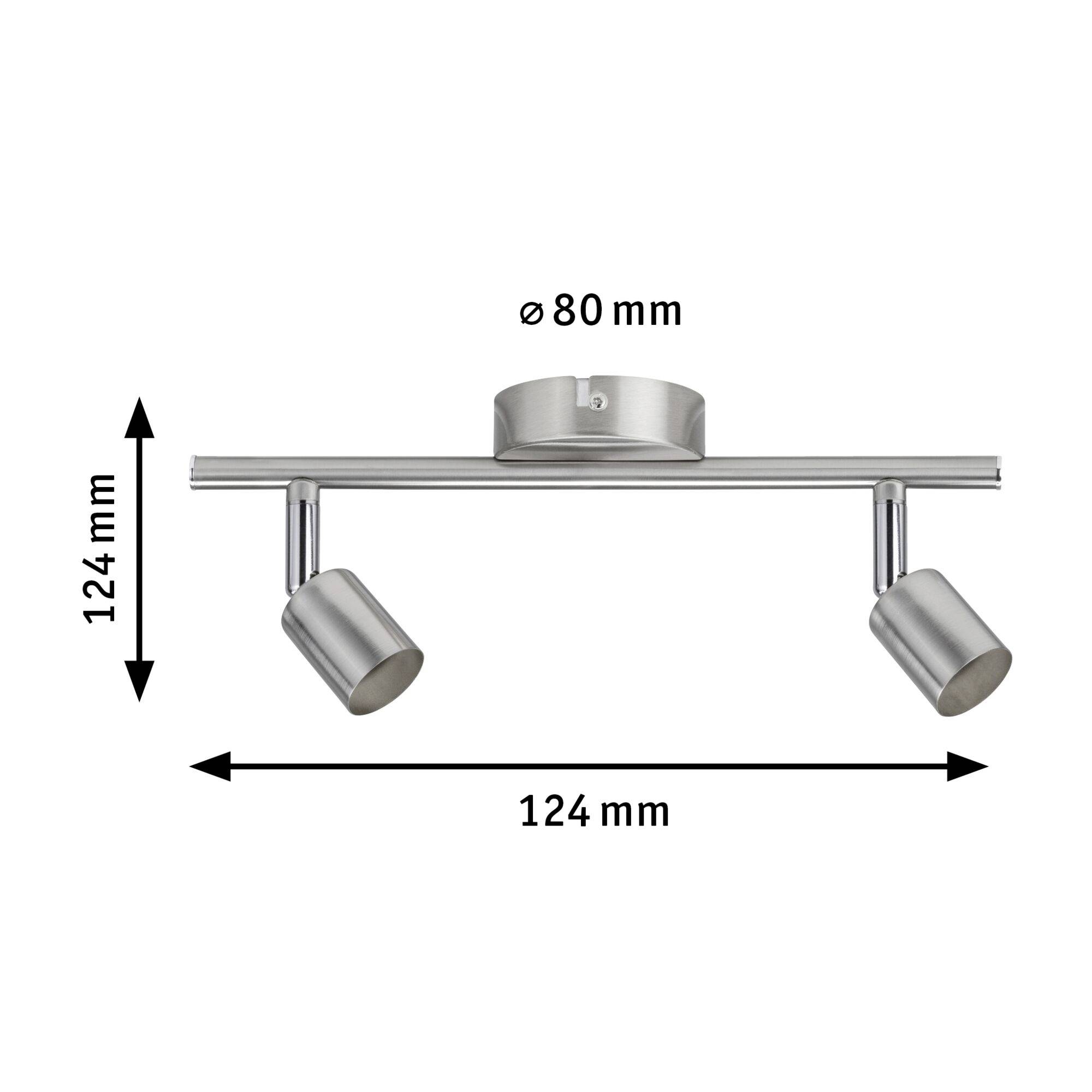 Paulmann Spotlight Carolina 66744 Wandleuchte GU10 LED Nickel (matt)
