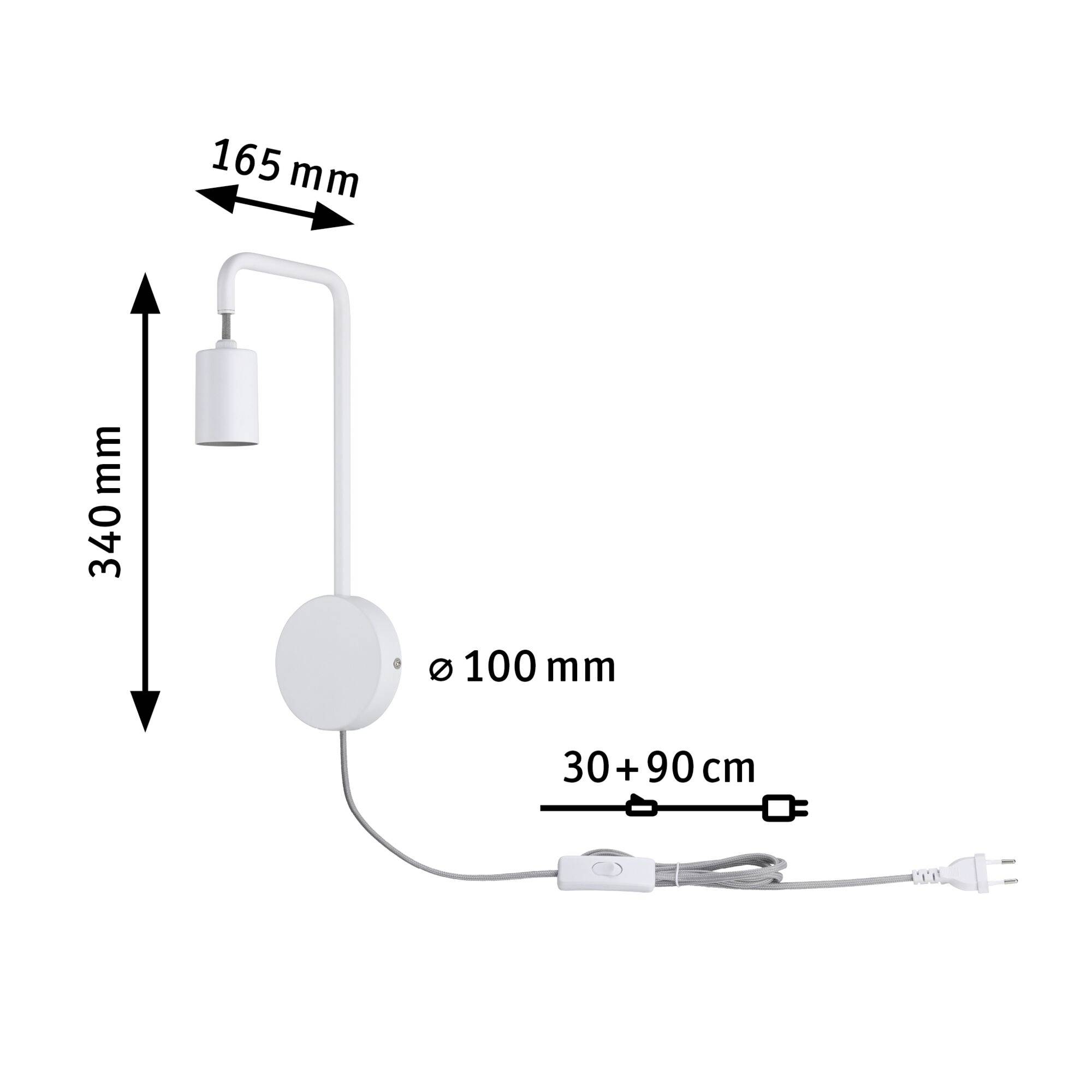 Paulmann Calvani 79811 Wandleuchte E27 LED Weiß