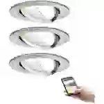 Paulmann 92965 LED-Einbauleuchte 3er Set LED 15.6W Eisen (gebürstet) Paulmann 92965 LED-Einbauleuchte 3er Set LED 15.6W Eisen (gebürstet)