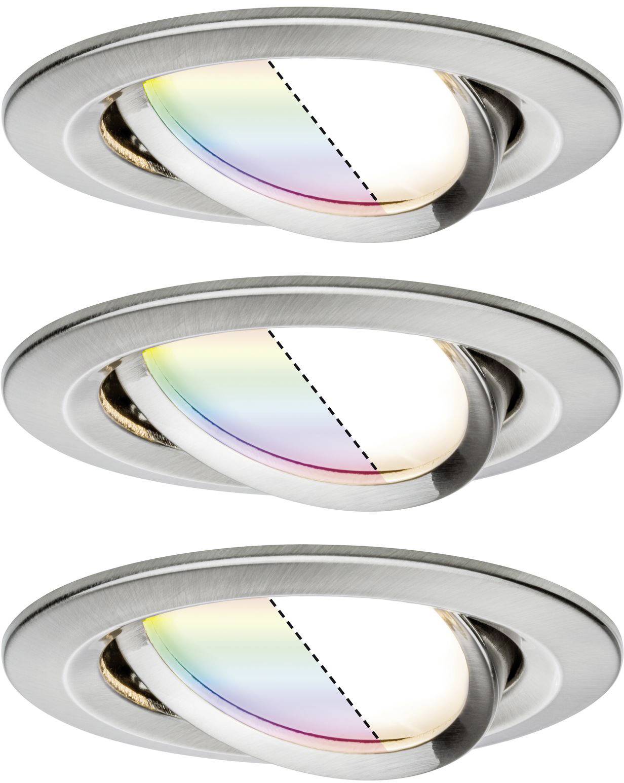 Paulmann 4064161325804 LED-Einbauleuchte 4er Set LED 20.8W Zinkgelb