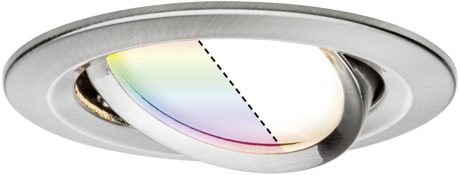 Paulmann 92965 LED-Einbauleuchte 3er Set LED 15.6W Eisen (gebürstet)