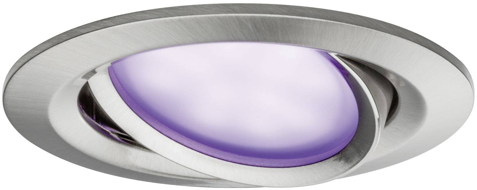 Paulmann 4064161242101 LED-Einbauleuchte 4er Set LED 15.6W Eisen (gebürstet)