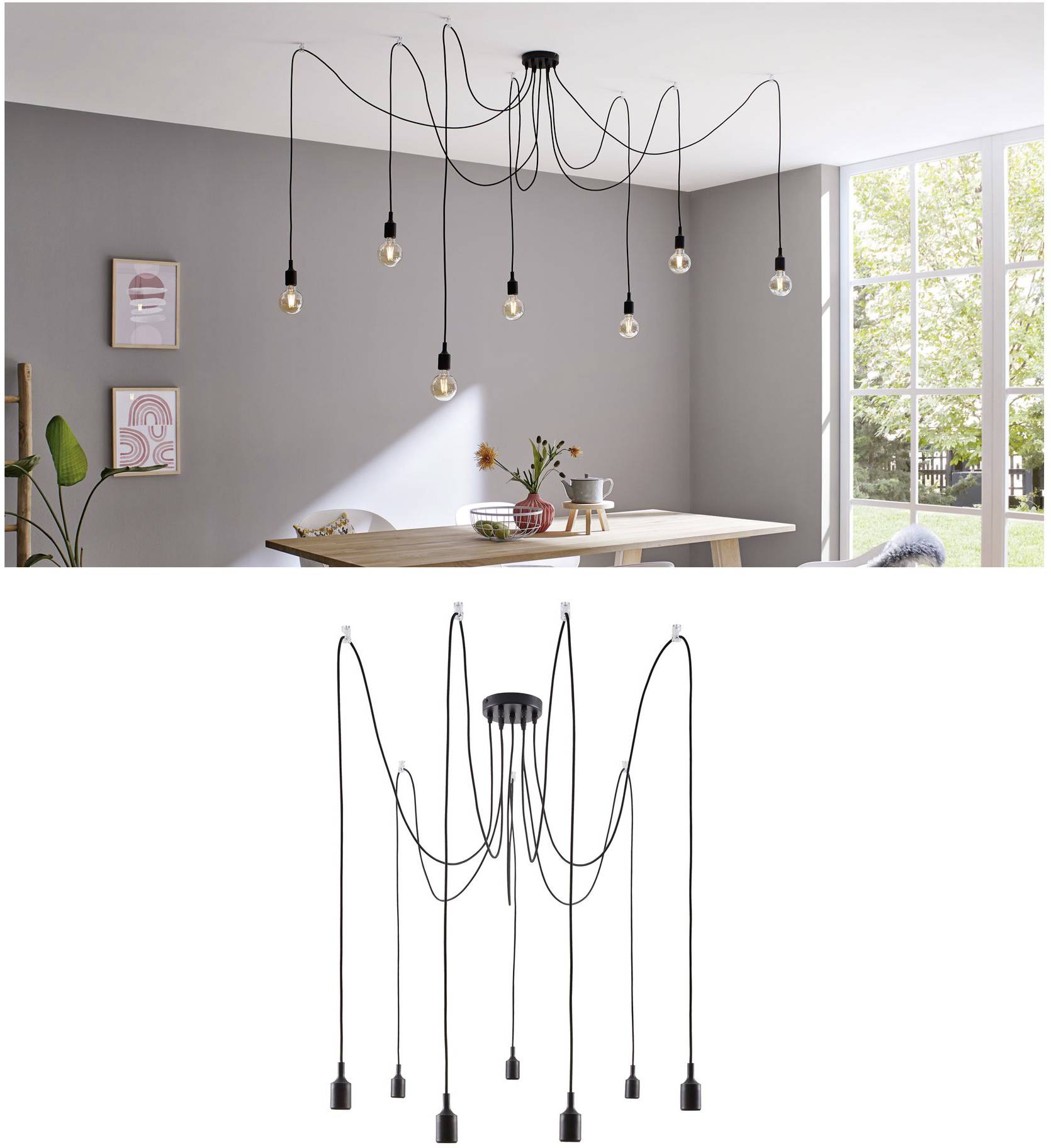 Paulmann Ketil 50390 Pendelleuchte LED E27 Schwarz