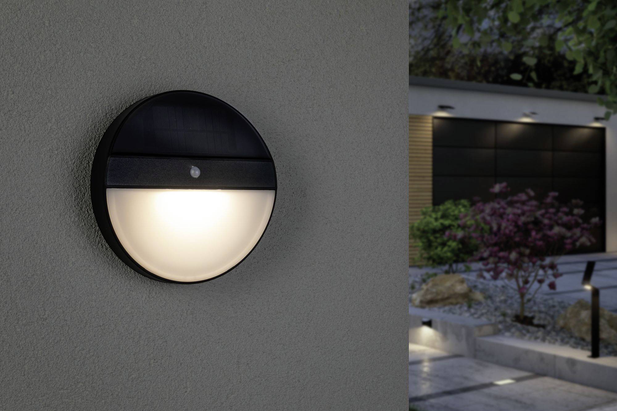 Paulmann 94264 Solar-Wandlampe 1W Warmweiß Anthrazit