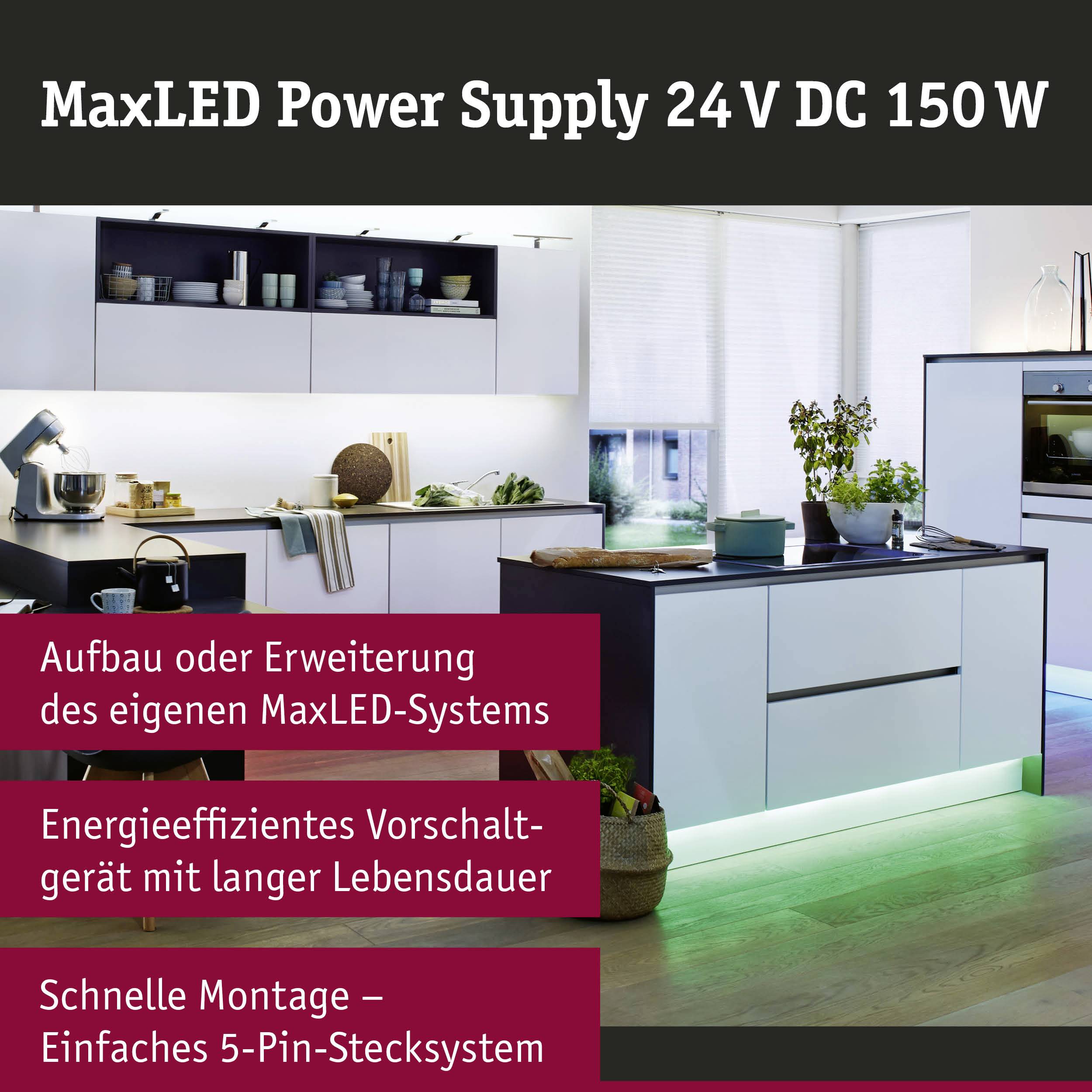 Paulmann 70976 MaxLED Power Supply LED-Stromversorgung 24V (max.) 230V (B x H x T) 210 x 34 x 67mm 1St.