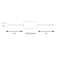 Paulmann 70976 MaxLED Power Supply LED-Stromversorgung 24V (max.) 230V (B x H x T) 210 x 34 x 67mm 1St. Paulmann 70976 MaxLED Power Supply LED-Stromversorgung 24V (max.) 230V (B x H x T) 210 x 34 x 67mm 1St.