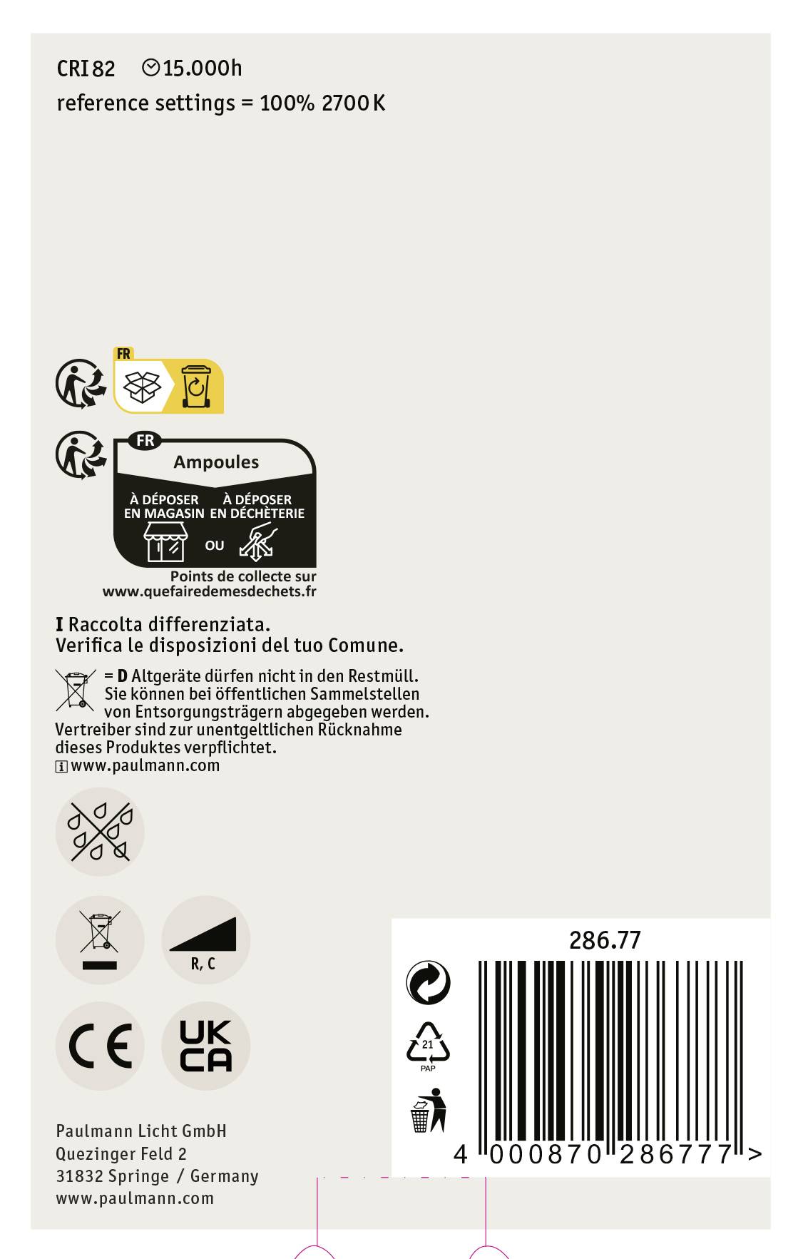 Paulmann 28677 LED EEK F (A - G) E27 Globeform 6.5W = 48W Warmweiß (Ø x H) 95mm x 138mm 1St.