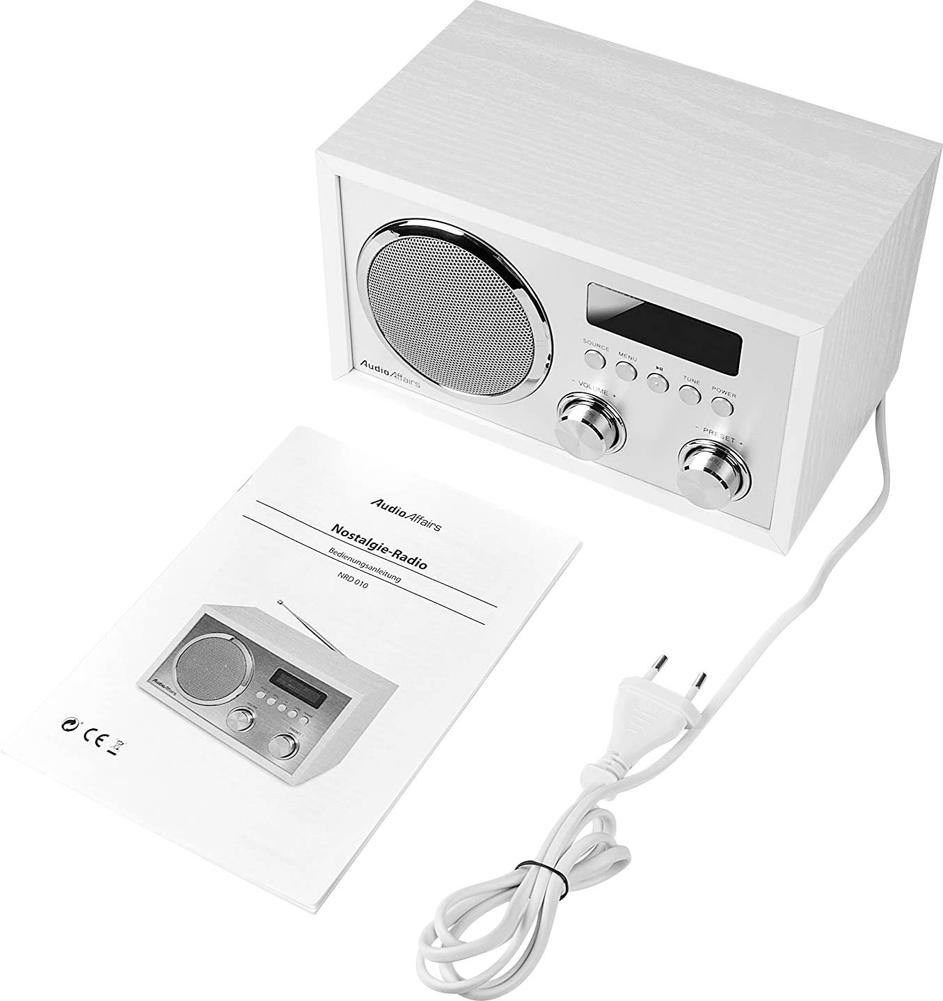 AudioAffairs NRD10 WH DAB+ Digital Radio mit Bluetooth