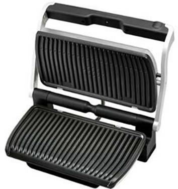 Tefal schwarz Elektro, Tisch Kontaktgrill Grillfunktion Schwarz, Silber