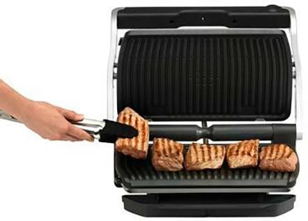 Tefal schwarz Elektro, Tisch Kontaktgrill Grillfunktion Schwarz, Silber