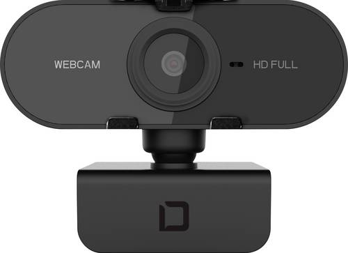 Dicota Webcam PRO Plus Full HD Full HD-Webcam 1920 x 1080 Pixel Klemm-Halterung, Standfuß