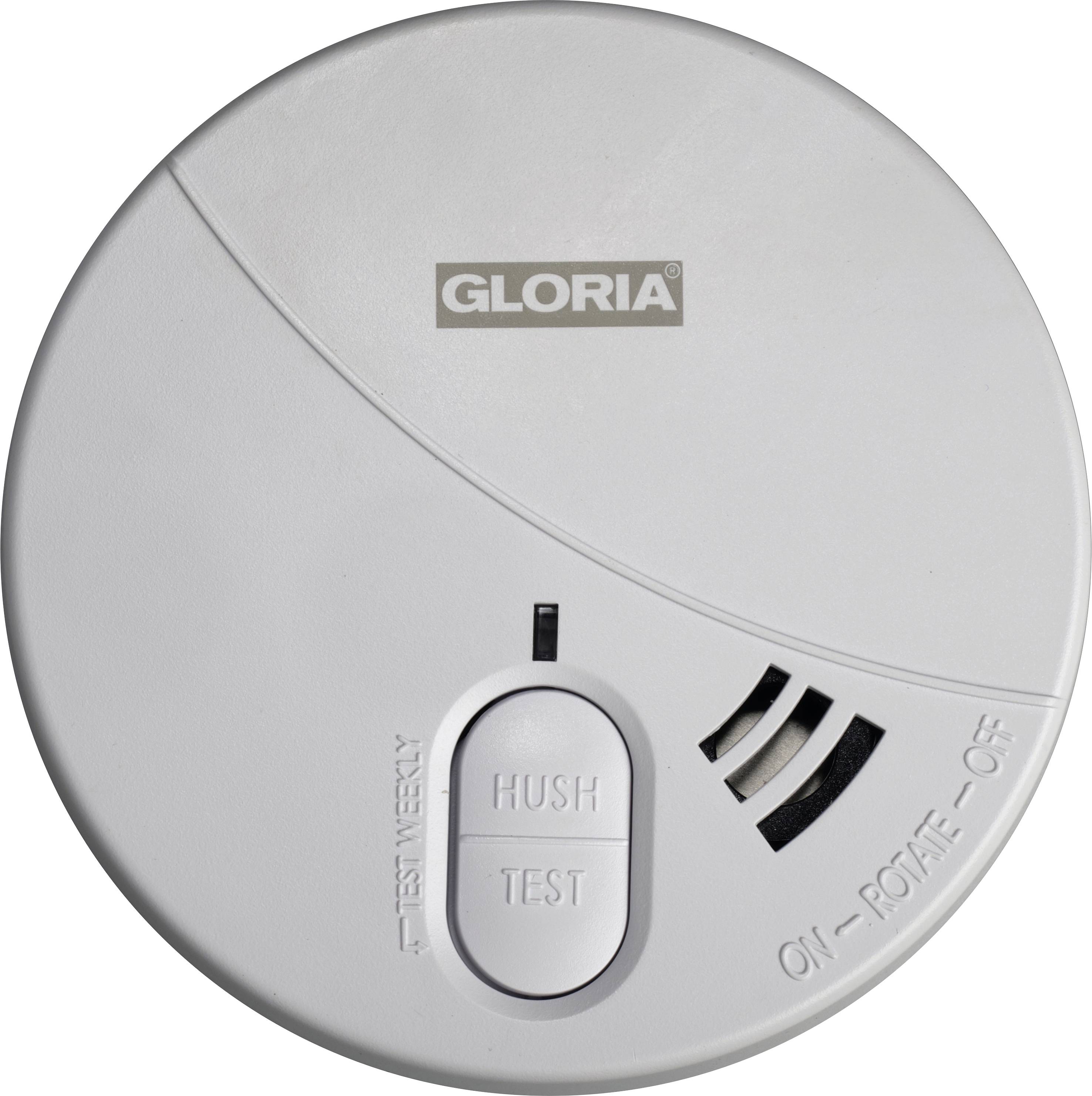 Gloria R5 Rauchwarnmelder inkl. 5 Jahres-Batterie batteriebetrieben (Ø x H) 106mm x 35mm