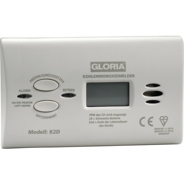 Gloria 25185710.0000 Kohlenmonoxid-Melder batteriebetrieben detektiert Kohlenmonoxid Gloria 25185710.0000 Kohlenmonoxid-Melder batteriebetrieben detektiert Kohlenmonoxid