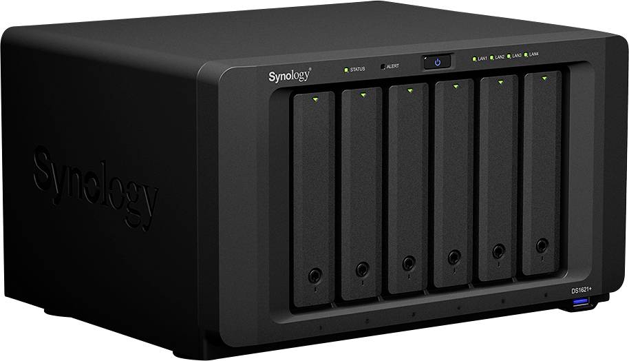 Synology DiskStation DS1621+ NAS-Server Gehäuse 6 Bay Hardware-Verschlüsselung, Geplantes EIN/Ausschalten, Aufwachen bei