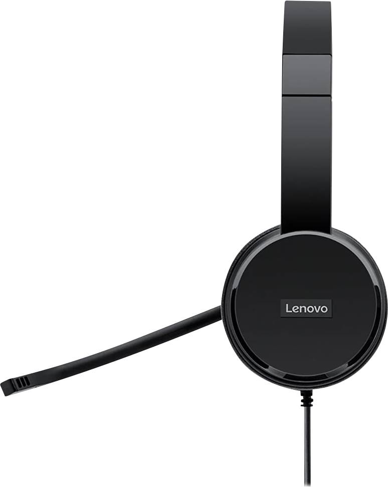 Lenovo 100 Stereo On Ear Headset kabelgebunden Stereo Schwarz Computer