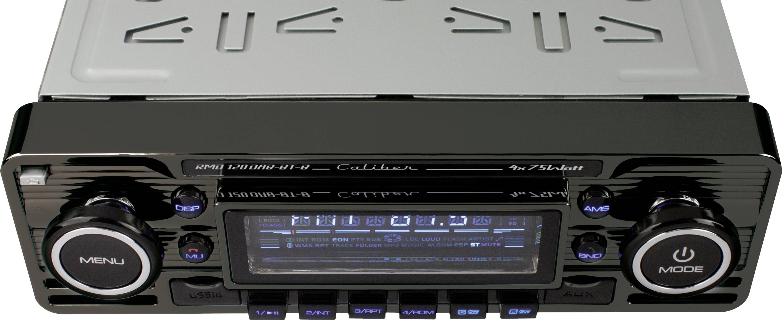 Caliber RMD120DAB-BT-B Autoradio Bluetooth®-Freisprecheinrichtung, inkl. DAB-Antenne, Retro Design