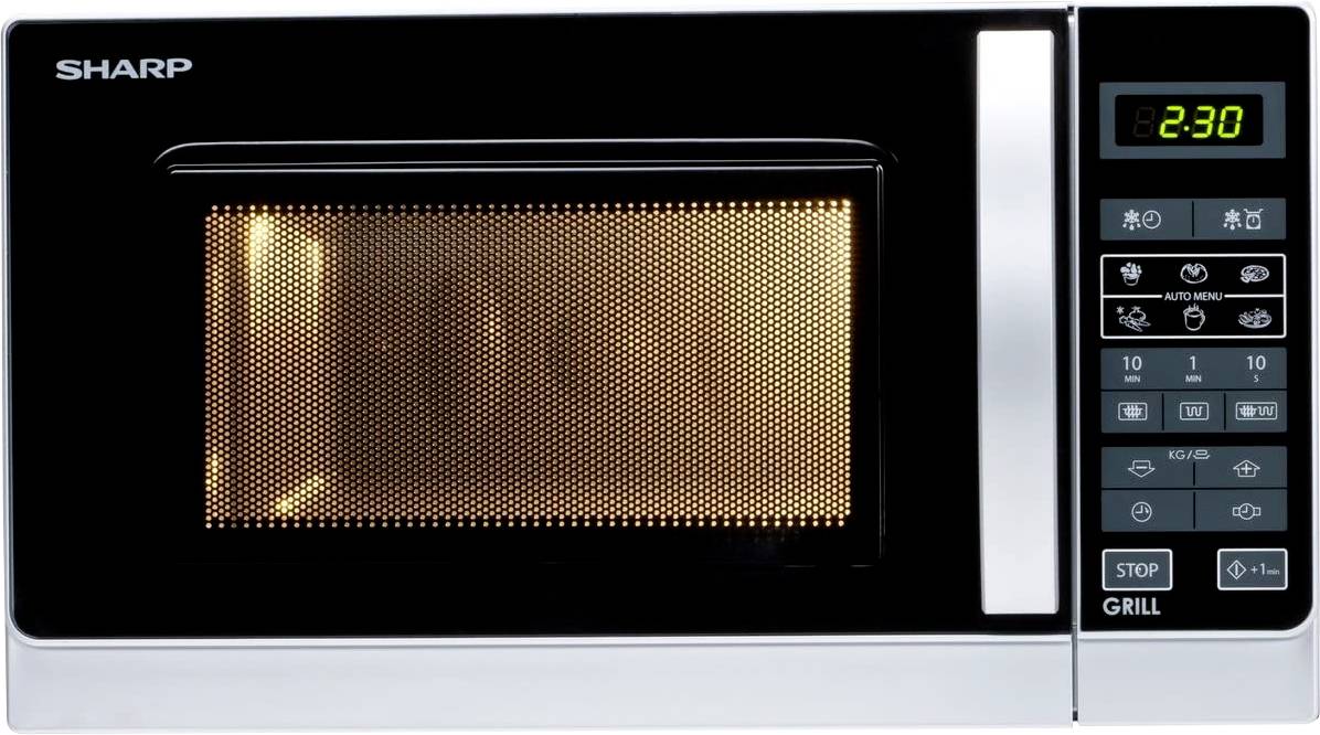 Sharp Mikrowelle Silber 800 W