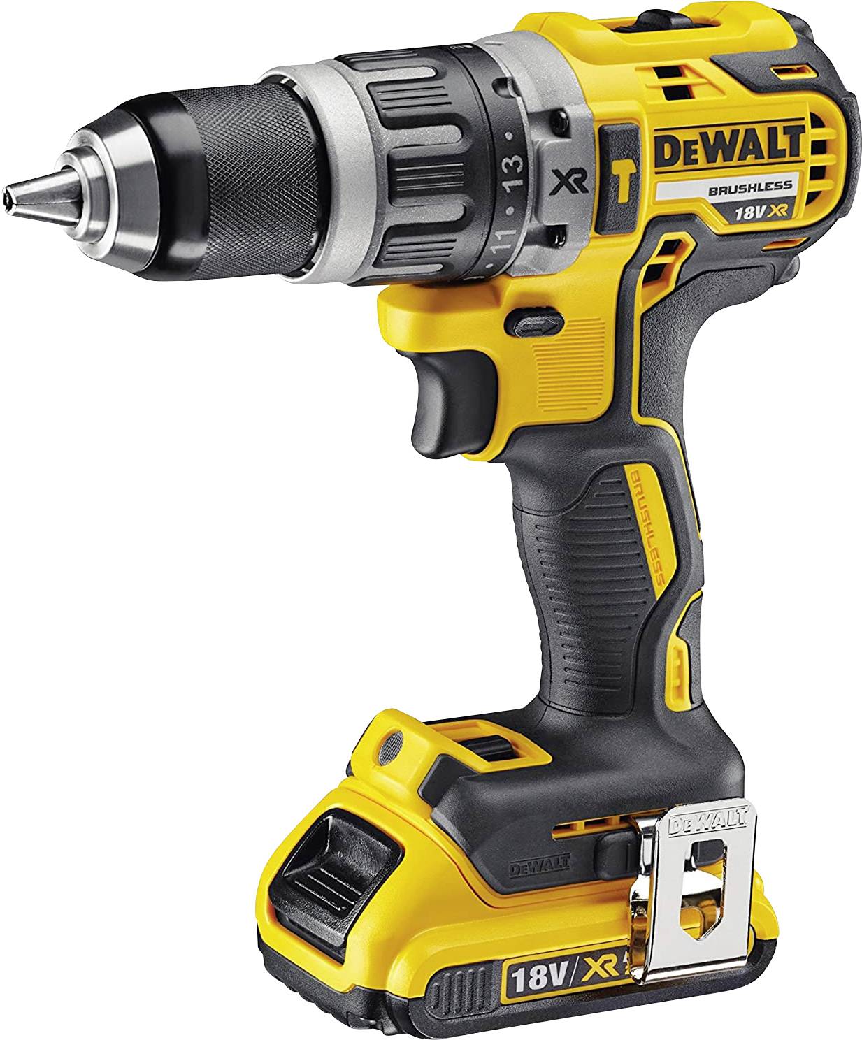 DeWALT DCD796D2-QW Akku-Schlagbohrschrauber (bl) 460 Watt, 18V, max. Bohrleistung 40/13/13 mm, T STAK-Box, 2x 2 Ah Akku
