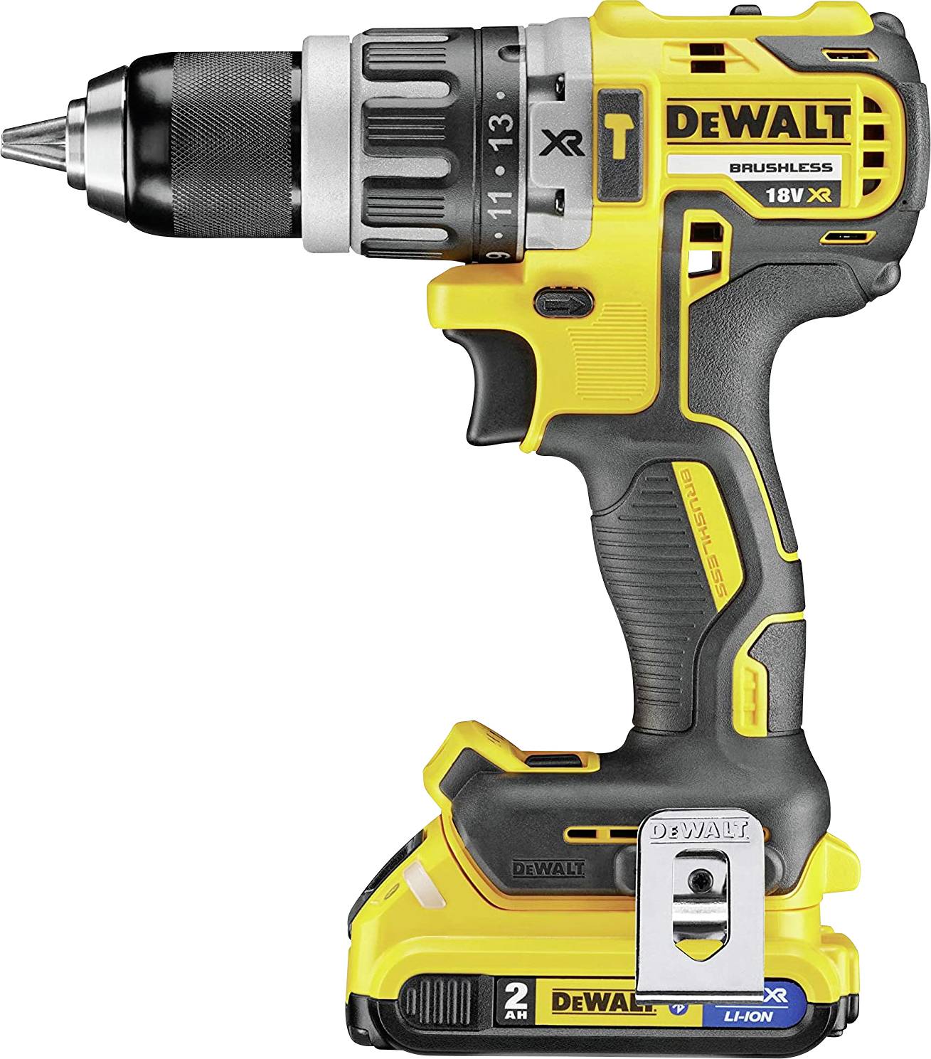 DeWALT DCD796D2-QW Akku-Schlagbohrschrauber (bl) 460 Watt, 18V, max. Bohrleistung 40/13/13 mm, T STAK-Box, 2x 2 Ah Akku