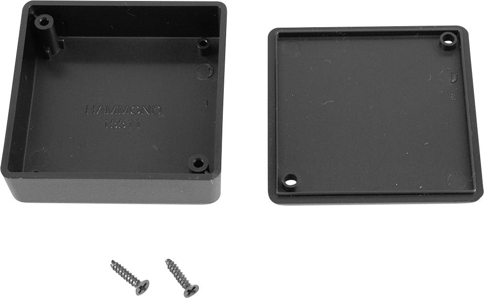 Hammond Electronics 1551TBK Universal-Gehäuse 60 x 60 x 20 ABS Schwarz 1St.