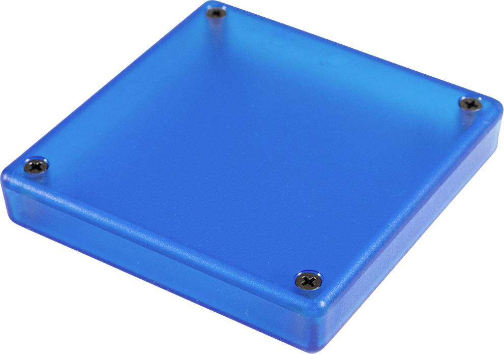 Hammond Electronics 1551XXTBU Universal-Gehäuse 80 x 80 x 15 ABS Blau (transparent) 1 St.