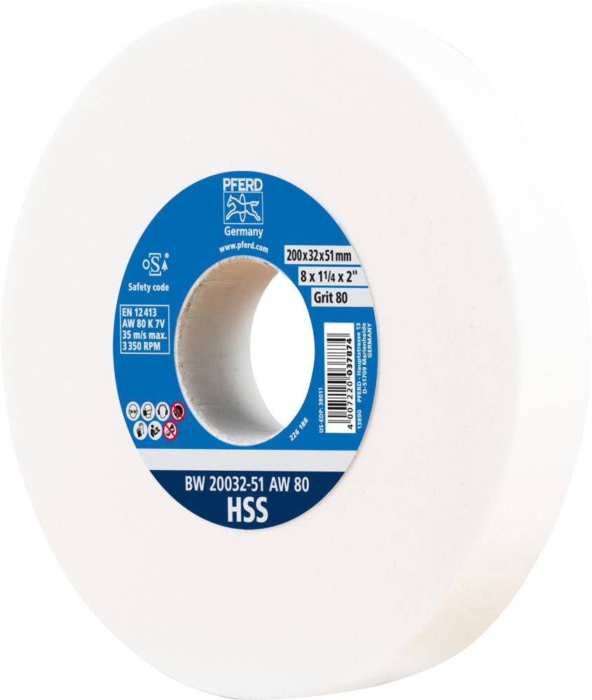 PFERD TOOLS 39009704 Schleifbockscheibe Durchmesser 200mm Bohrungs-Ø 51mm Stahl 1St.