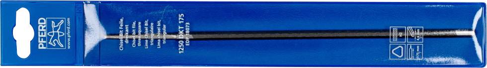 PFERD 18801225 Chisel Bit Feile Dreikant Hieb 2 zum Schärfen von Kantenschliff-Sägeketten Länge 175mm 1St.