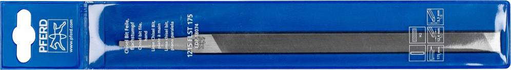 PFERD 18801226 Chisel Bit Feile Flachstumpf Hieb 2 zum Schärfen von Kantenschliff-Sägeketten Länge 175mm 1St.