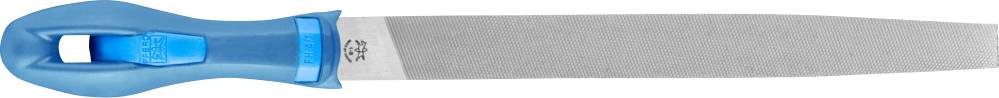 PFERD 11216206 Werkstattfeile Flachspitz Hieb 1 inkl. Ergonomie-Feilenheft für grobe Zerspanung & S
