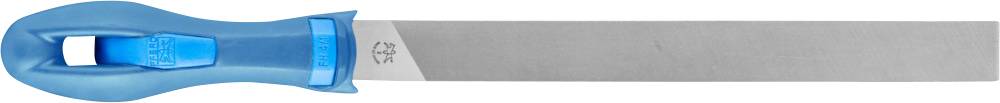 PFERD 11270208 Mühlsägefeile gerade/runde Kante Flachstumpf Hieb 2 inkl. Ergonomie-Feilenheft universell zum Schärfen 1 Länge