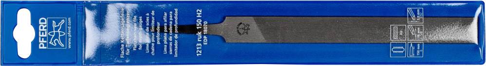 PFERD 11610154 Tiefenbegrenzerfeile Flachstumpf Hieb 2 für Sägeketten Länge 150mm 1St.