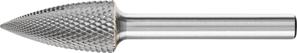 PFERD TOOLS 21122773 Frässtift Hartmetall Spitzbogen Länge 65 mm Produktabmessung, Ø 12 mm Arbeits-Länge 25 mm Schaftdurchmesser 6 mm 1 Stück