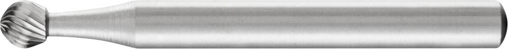Metallfräser mit zylindrischem Griff und spiralförmiger Schneide am oberen Ende. Verwendet zum Fräsen von Materialien.