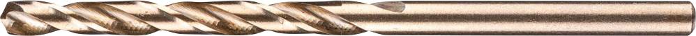 Nahaufnahme eines bronzefarbenen Spiralbohrers mit mehreren Schneidkanten, geeignet für die Metallbearbeitung.