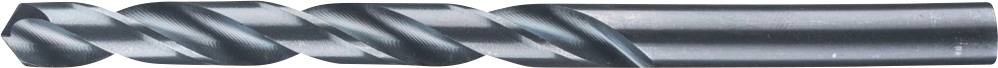 Nahaufnahme eines Bohrers mit scharfen, spiralförmigen Kanten, die zur Spitze hin verlaufen. Metallisches, reflektierendes Material.