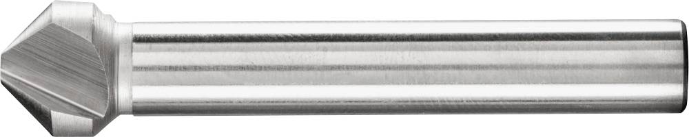 Metallbohrer mit zylindrischem Schaft und konischem Kopf, vorwiegend in silberner Farbe, für präzises Bohren in Metalloberflächen.