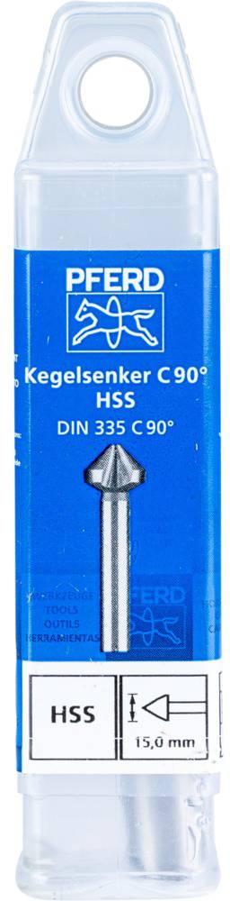 PFERD TOOLS KES HSS DIN 335 C90° 15,0 25202112 Kegelsenker 15mm HSS 1St.