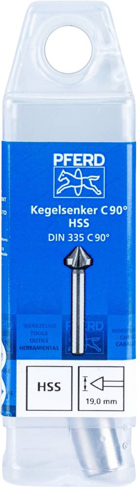 PFERD TOOLS KES HSS DIN 335 C90° 19,0 25202114 Kegelsenker 19mm HSS 1St.